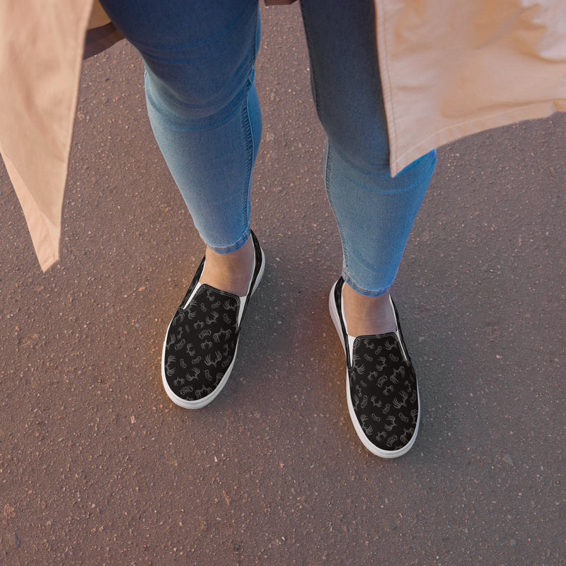 Load image into Gallery viewer, Buck Burnout Women’s Canvas Slip-On Shoes