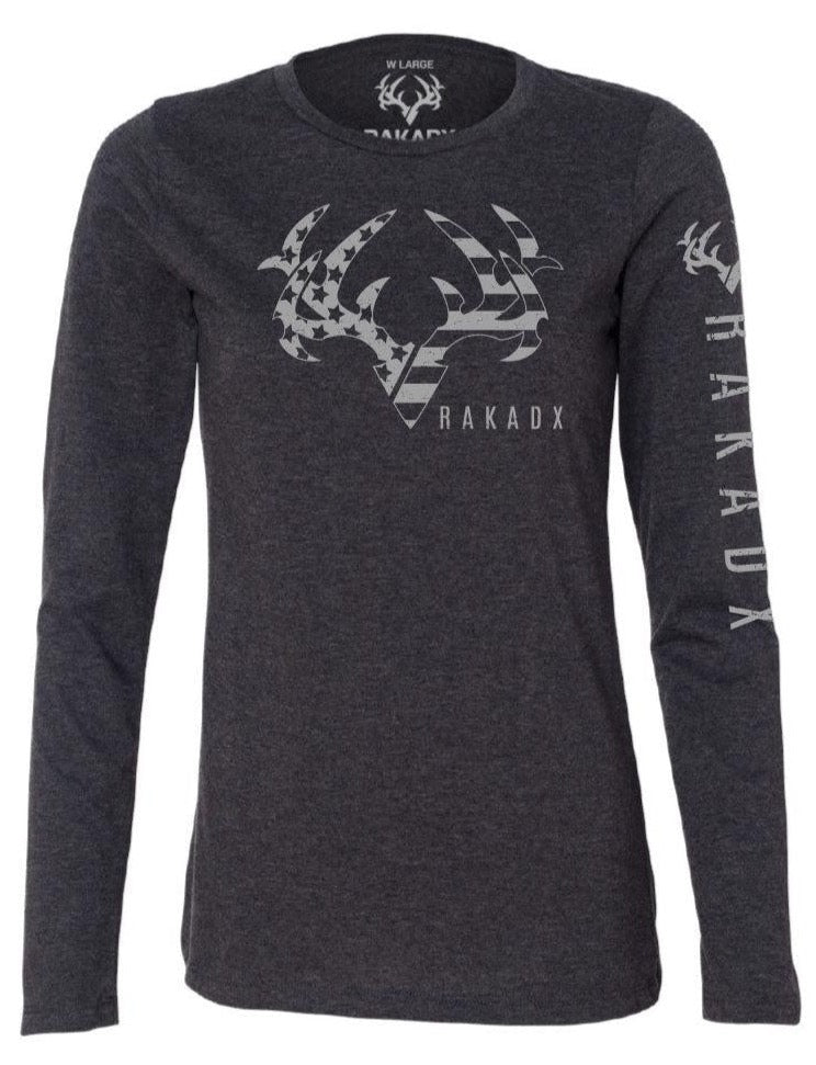 Load image into Gallery viewer, Womens Star Spangled Rak Longsleeve Tee