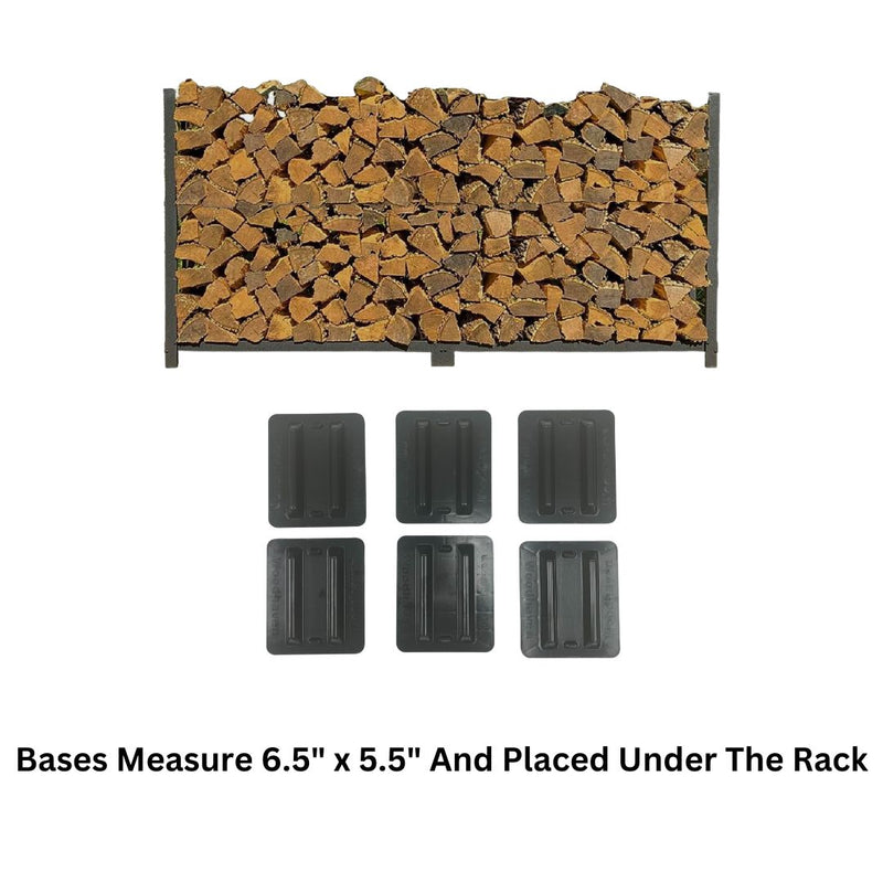 Load image into Gallery viewer, 8 ft Steel Firewood Rack The Woodhaven