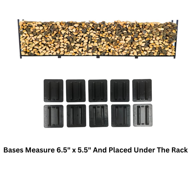 Load image into Gallery viewer, 16 ft Firewood Rack Holds 1 Full Cord Woodhaven