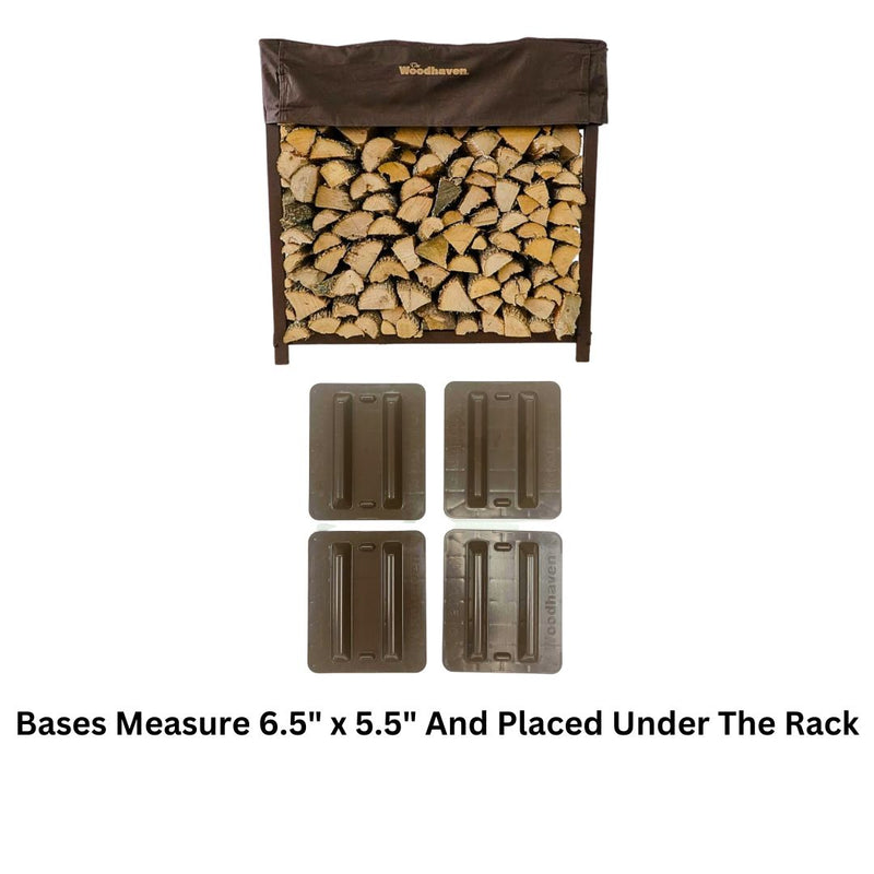 Load image into Gallery viewer, 5 ft Steel Firewood Rack Holds 1/4 Cord Plus Woodhaven