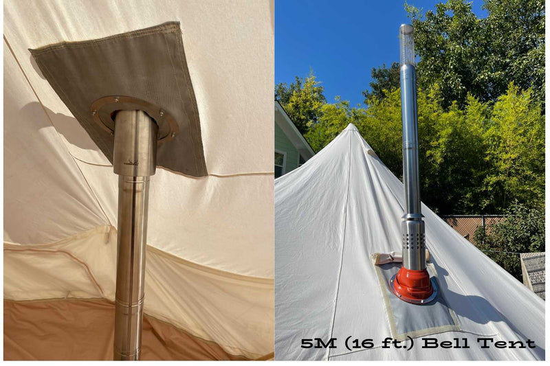 Load image into Gallery viewer, Stove Jack Flashing Kit | Tent Stove Boot | XL