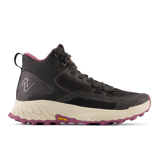 Women's New Balance Fresh Foam X Hierro V1 Mid, Black/Raisin, 8.5 B Medium - Skoutley Outdoors LLC