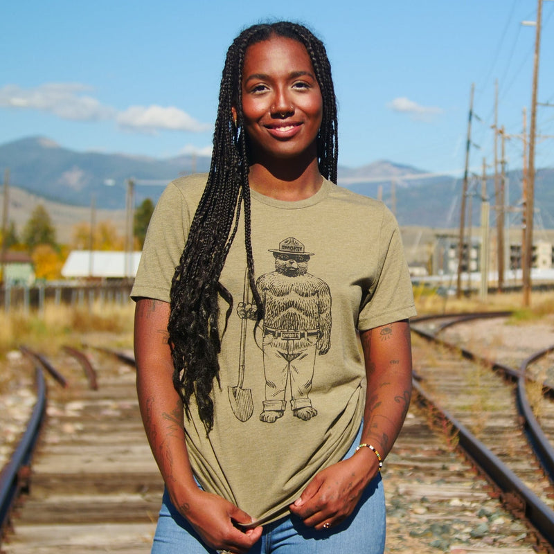 Load image into Gallery viewer, Smokey Bear Shovel Crewneck Tee