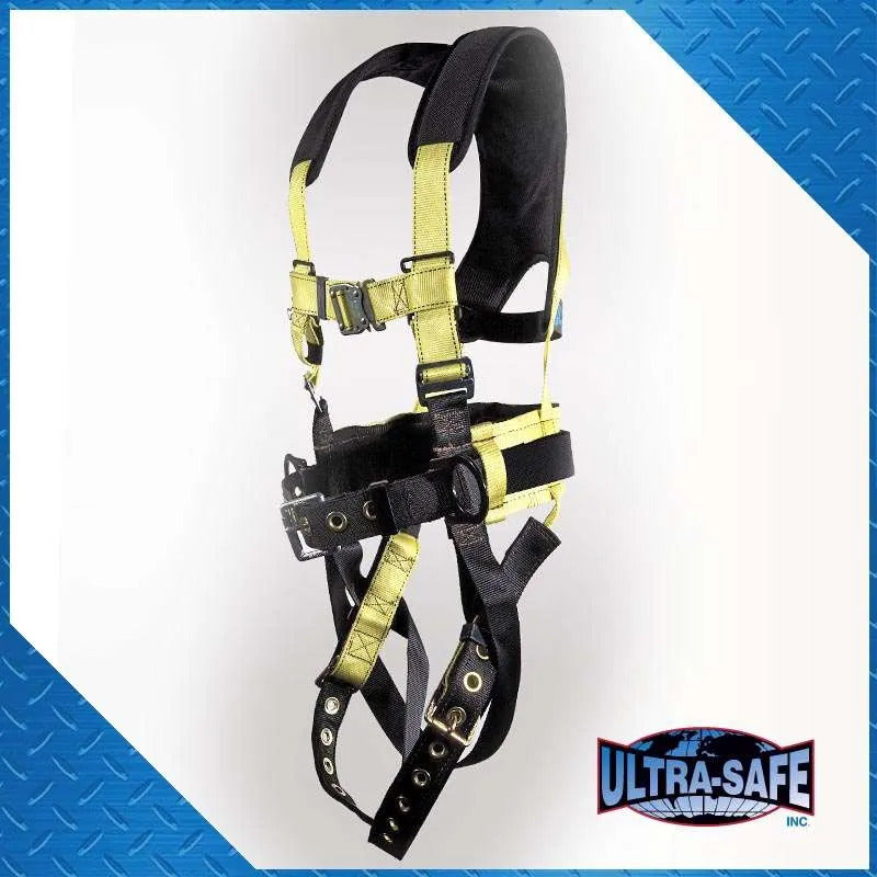 Load image into Gallery viewer, Full Body Harness w/ 3 D-Rings Tongue Buckle Legs, Chest Quick Release,Tool Belt and X-Pad | SIZE OPTIONS