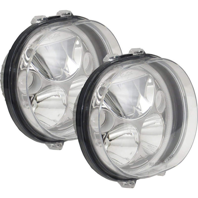 Load image into Gallery viewer, XMC 2004-2013 Road Glide Headlight Replacement Kit Chrome | White Halo