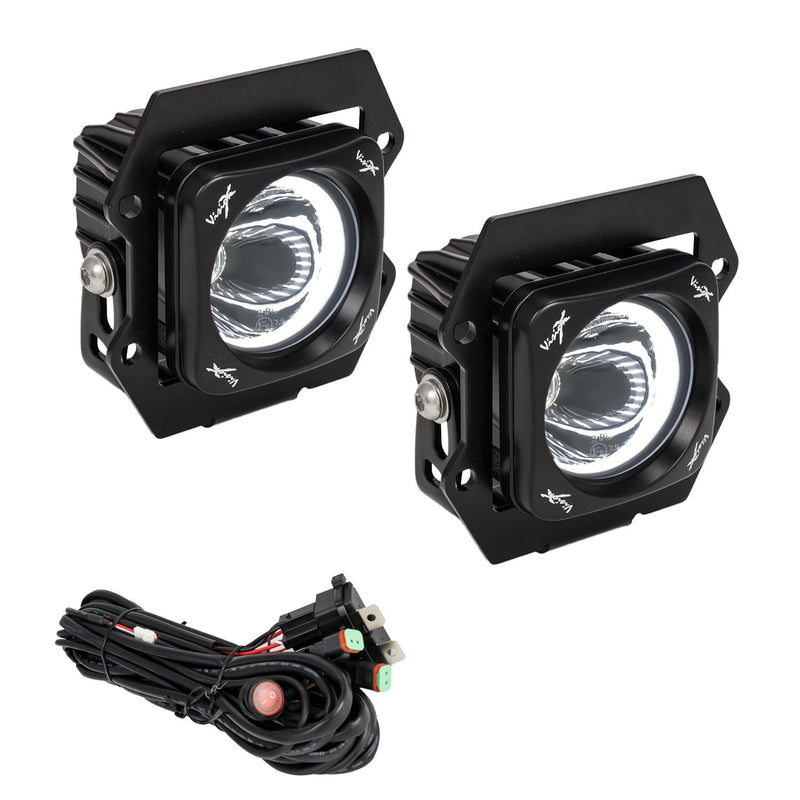 Load image into Gallery viewer, 2019+ Ford Ranger LED Fog light Kit With 3.0" Optimus Halo Lights