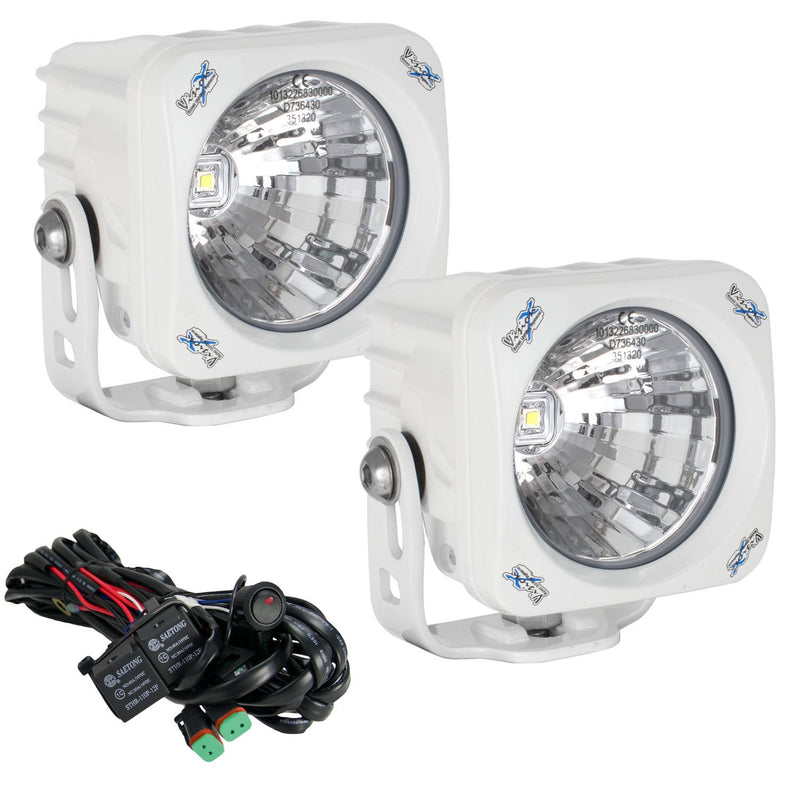 Load image into Gallery viewer, 3.7" White Optimus Square 20º Beam LED Light Kit