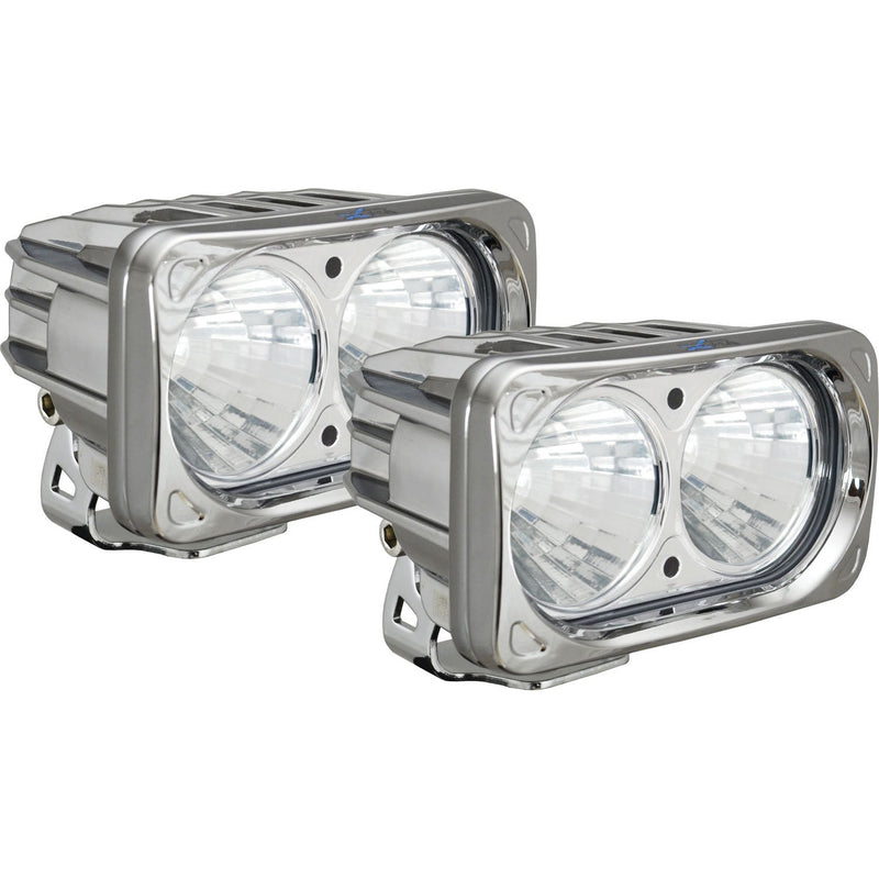 Load image into Gallery viewer, 6? Chrome Optimus Dual 20° Beam LED Light Kit