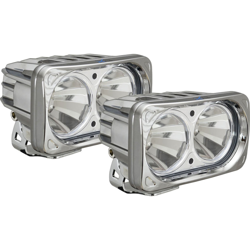 Load image into Gallery viewer, 6? Chrome Optimus Dual 60° Beam LED Light Kit