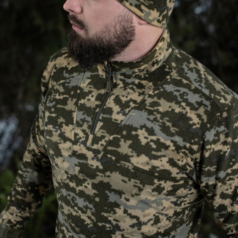 Load image into Gallery viewer, M-Tac Delta Fleece Jacket - Tactical Underwear Top Sweater 1/4 Zip