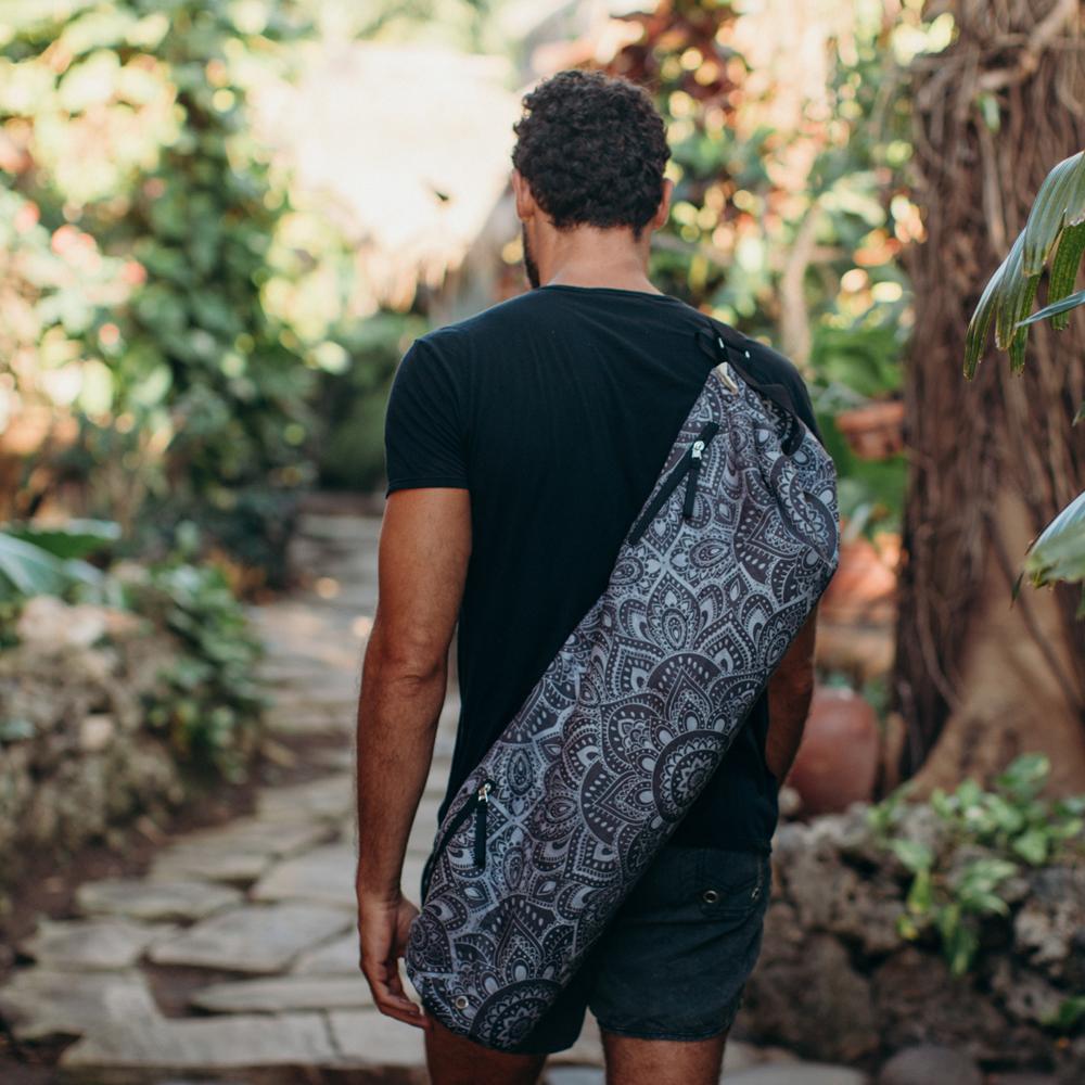 Yoga Mat Bag Mandala Charcoal
