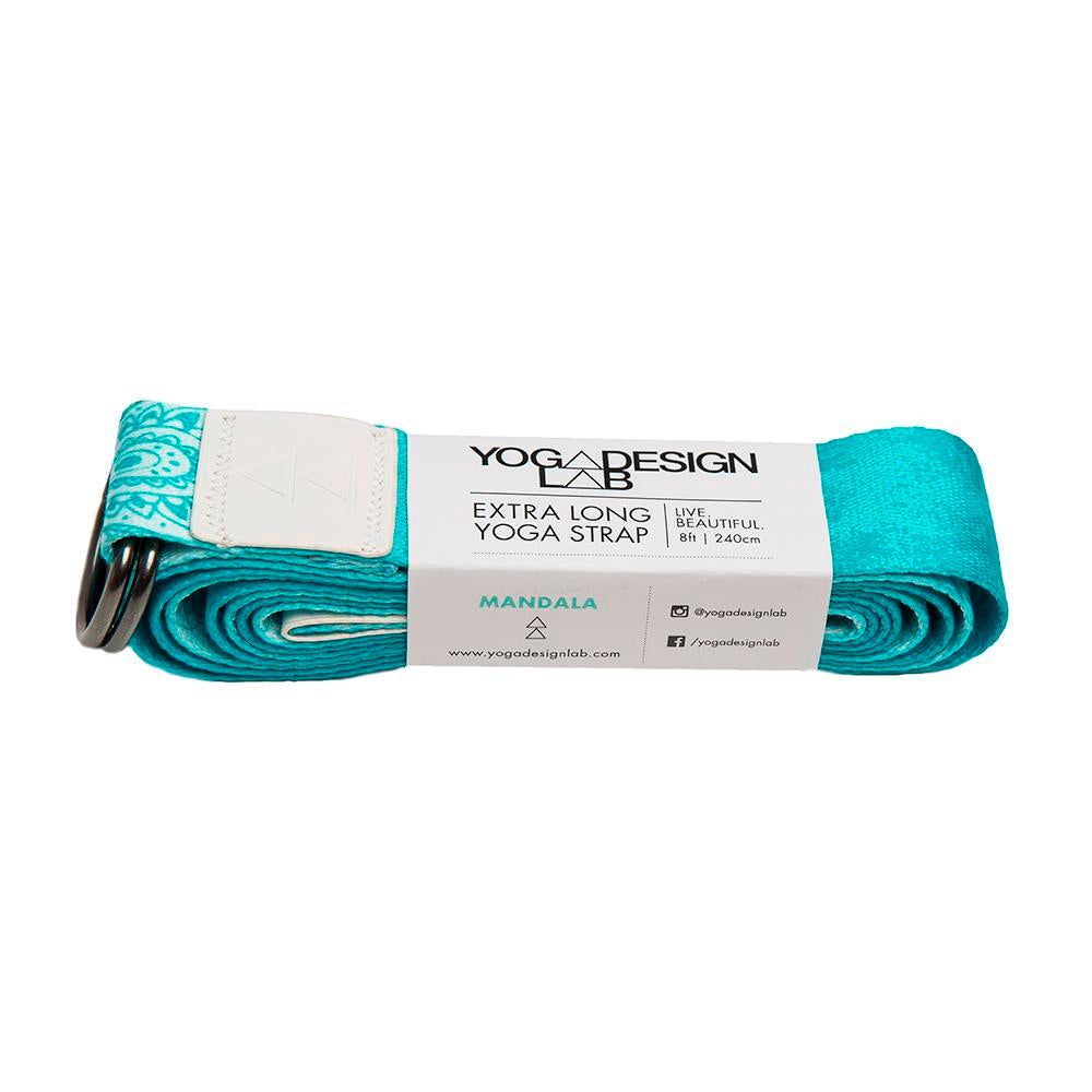 Yoga Strap Mandala Turquoise