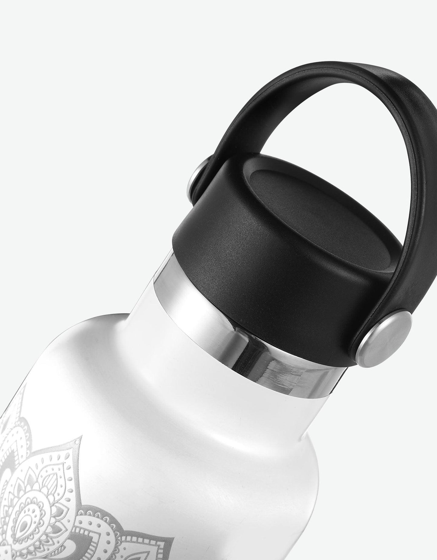 Water Bottle - Mandala White