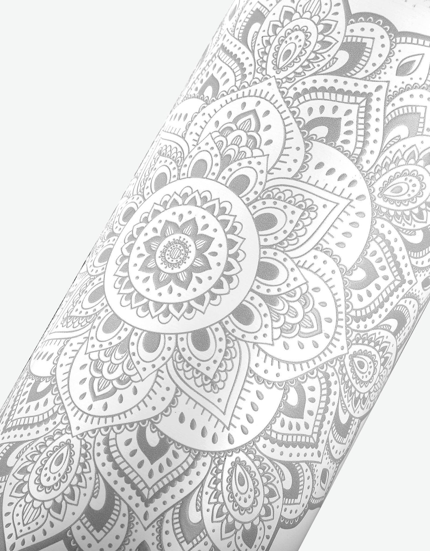 Water Bottle - Mandala White