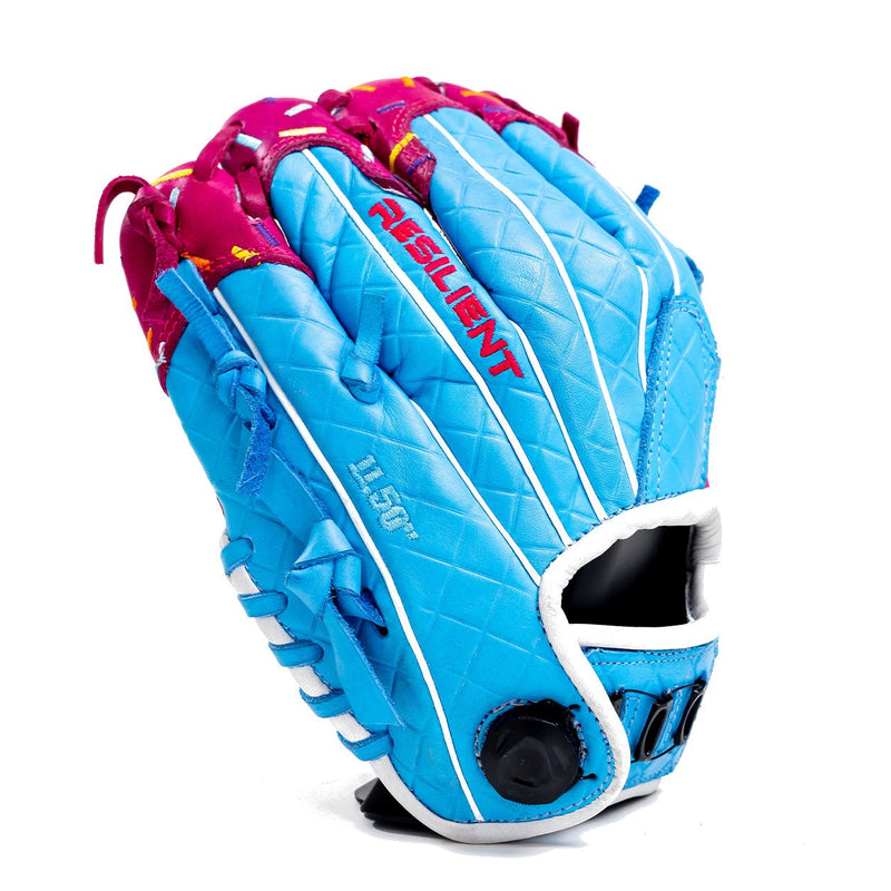 Load image into Gallery viewer, Youth Ball Glove - Ice Cream (Cotton Candy Blue and Pink)