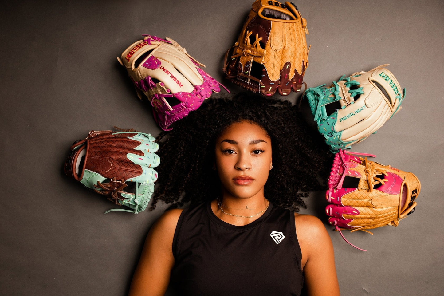 Youth Ball Glove - Ice Cream glove (Mint with Sprinkles) - Skoutley Outdoors LLC