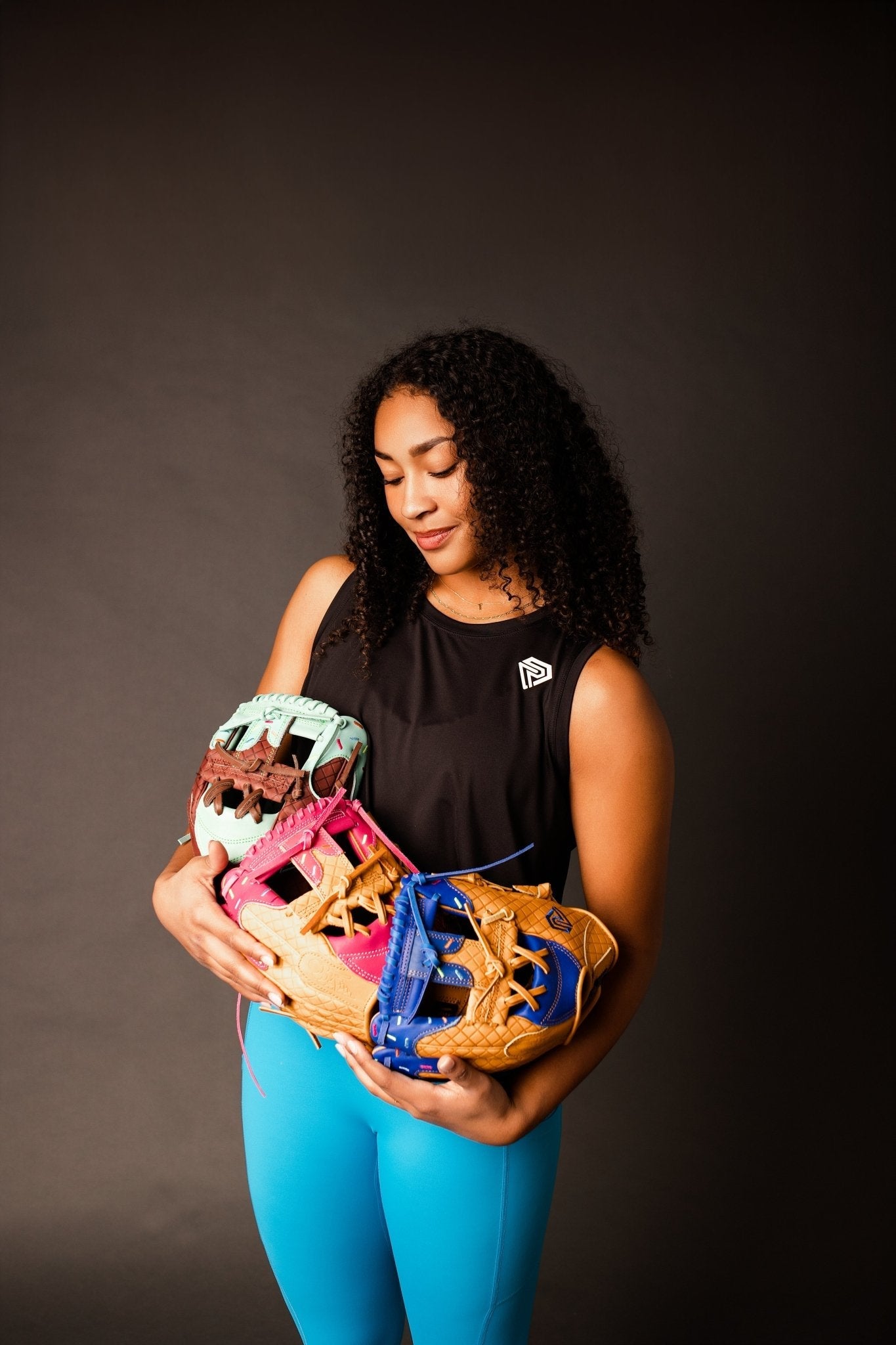 Youth Ball Glove - Ice Cream glove (Mint with Sprinkles) - Skoutley Outdoors LLC
