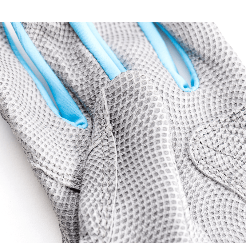 Load image into Gallery viewer, Youth Fastpitch Batting Gloves - Grey and Angle Blue
