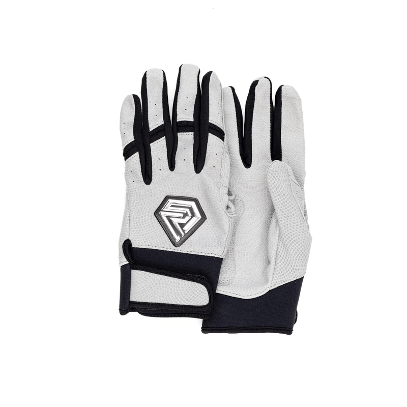 Load image into Gallery viewer, Youth Fastpitch Batting Gloves - Grey and Black