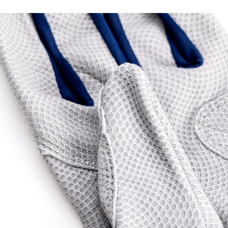 Load image into Gallery viewer, Youth Fastpitch Batting Gloves - Grey and Navy Blue