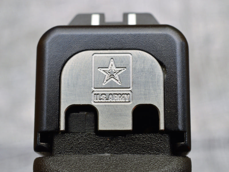 Load image into Gallery viewer, Milspin ARMY Glock Slide Back Plates (Most Popular)