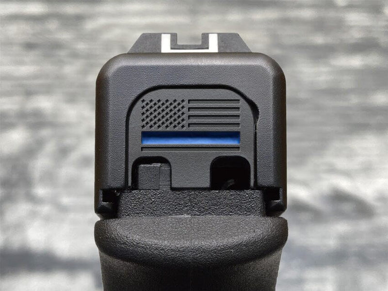 Load image into Gallery viewer, Milspin Thin Blue Line Glock Slide Plate
