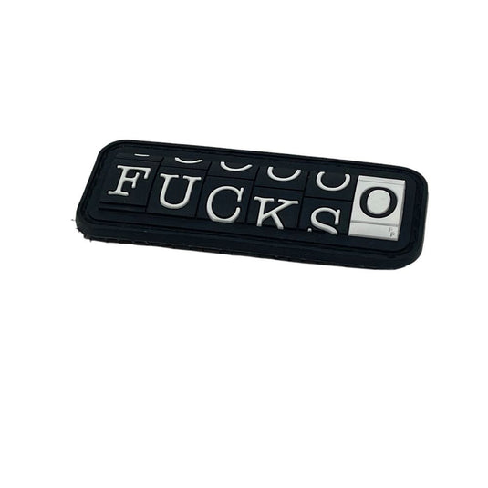 0 Fucks Patch + Sticker