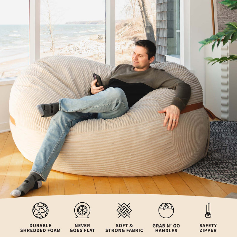 Load image into Gallery viewer, Fuf® 7Ft Foam Bean Bag
