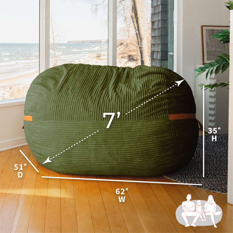 Load image into Gallery viewer, Fuf® 7Ft Foam Bean Bag

