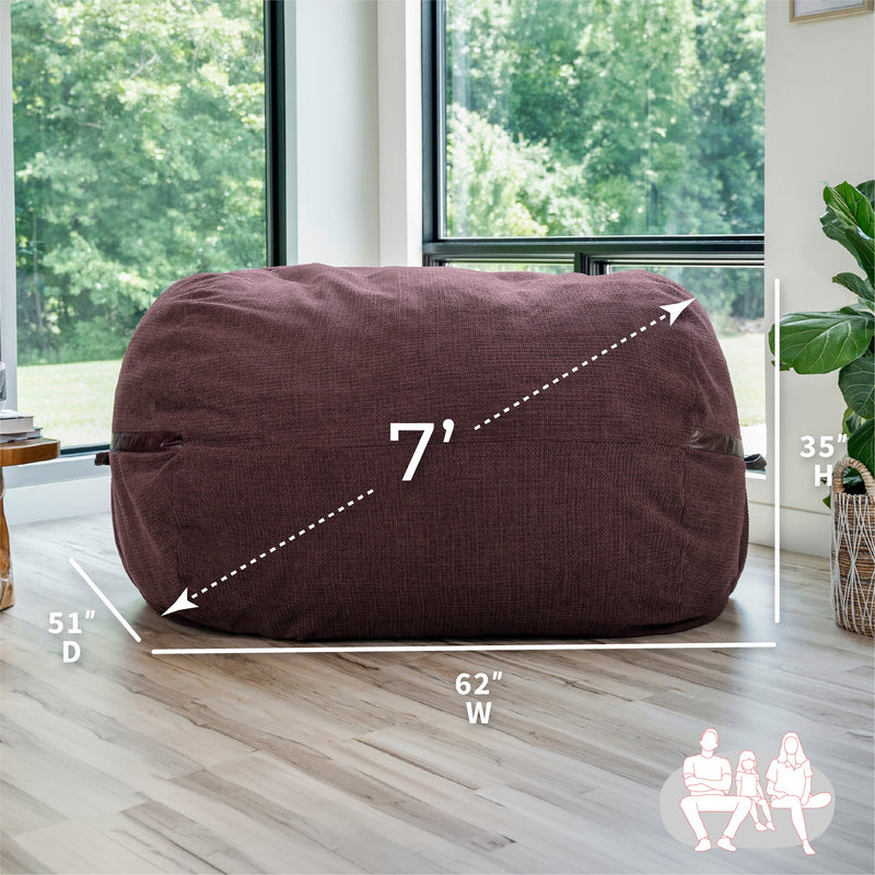 Load image into Gallery viewer, Fuf® 7Ft Foam Bean Bag
