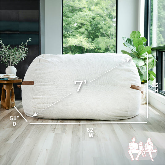 Fuf® 7Ft Foam Bean Bag