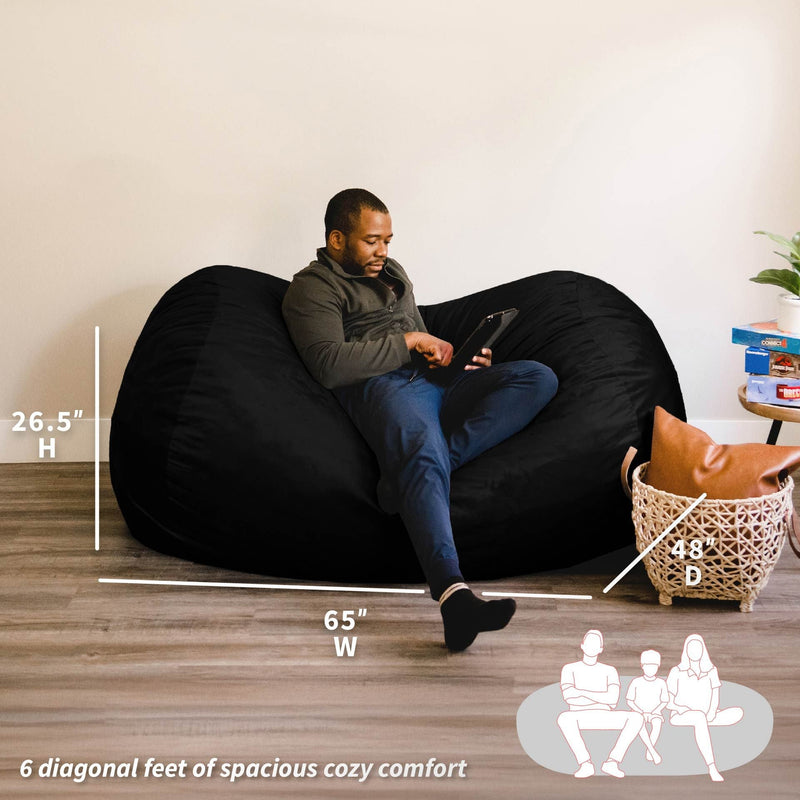 Load image into Gallery viewer, Fuf® 6Ft Foam Bean Bag Lounger
