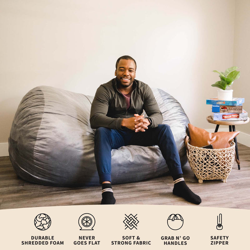 Load image into Gallery viewer, Fuf® 6Ft Foam Bean Bag Lounger
