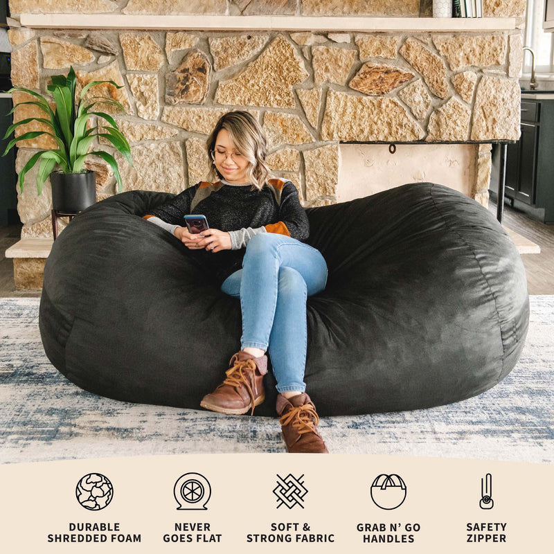 Load image into Gallery viewer, Fuf® 6Ft Foam Bean Bag Lounger
