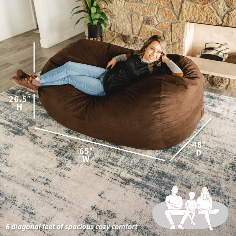 Load image into Gallery viewer, Fuf® 6Ft Foam Bean Bag Lounger

