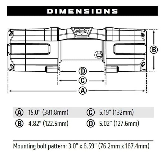 Warn Axon 55-S Powersports 5500 lb. Winch