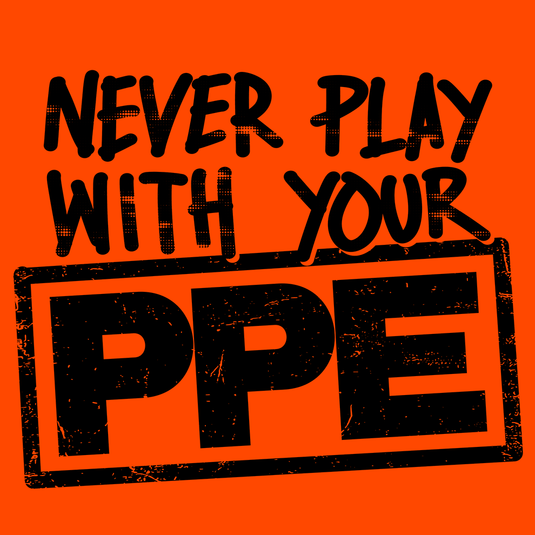 Never Play With Your PPE - Safety Yellow Hoodie