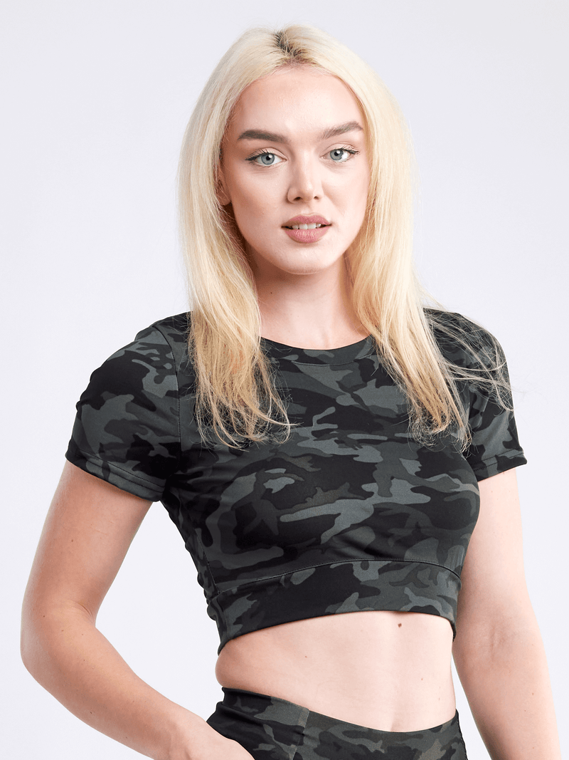 Load image into Gallery viewer, JupiterGear Short-Sleeve Crop Top
