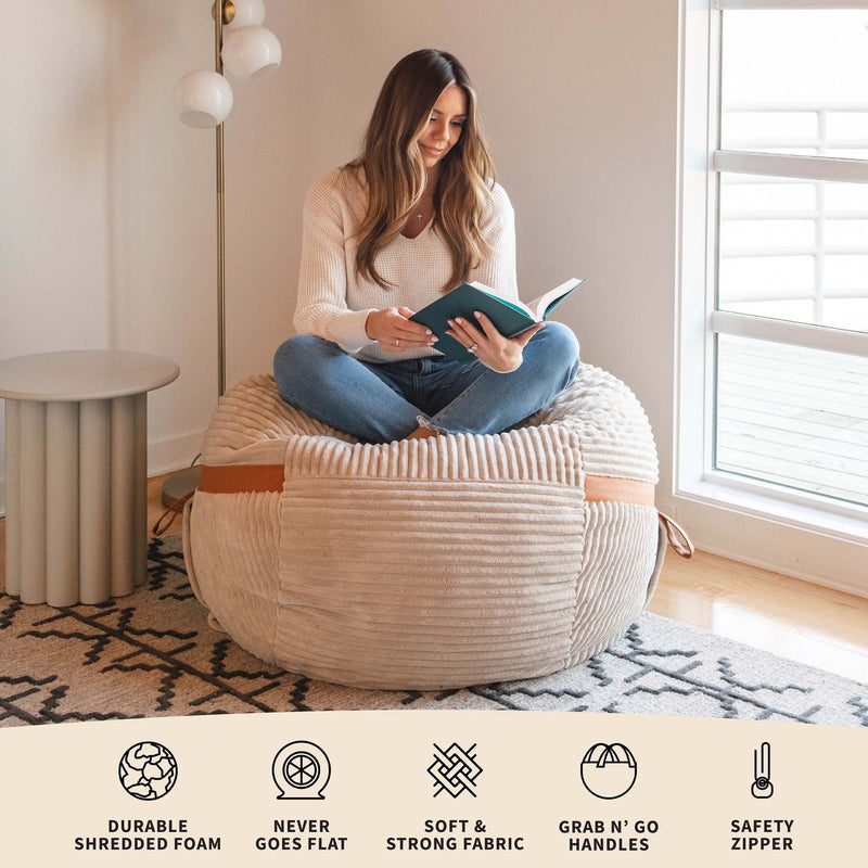 Load image into Gallery viewer, Fuf® 4Ft Foam Bean Bag
