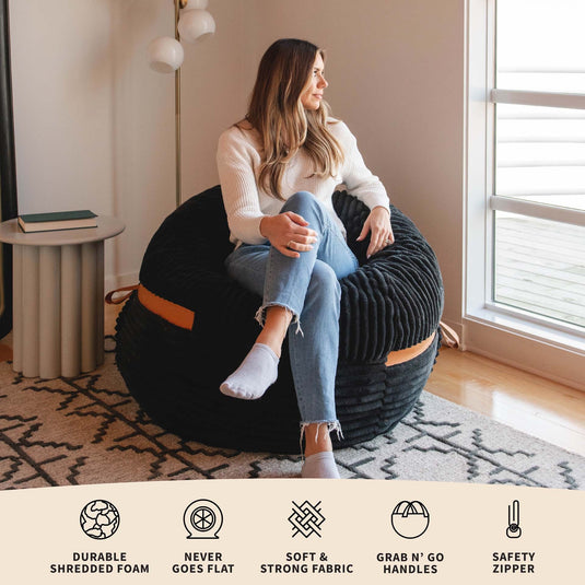Fuf® 4Ft Foam Bean Bag