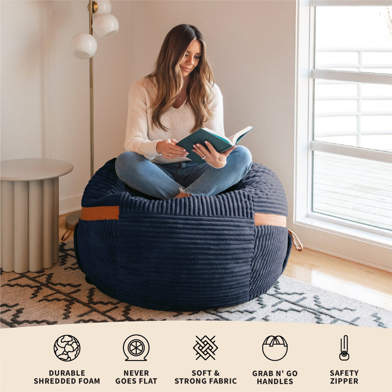 Load image into Gallery viewer, Fuf® 4Ft Foam Bean Bag

