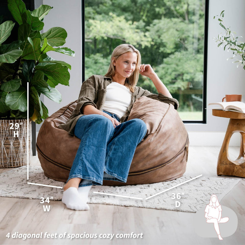 Load image into Gallery viewer, Fuf® 4Ft Foam Bean Bag
