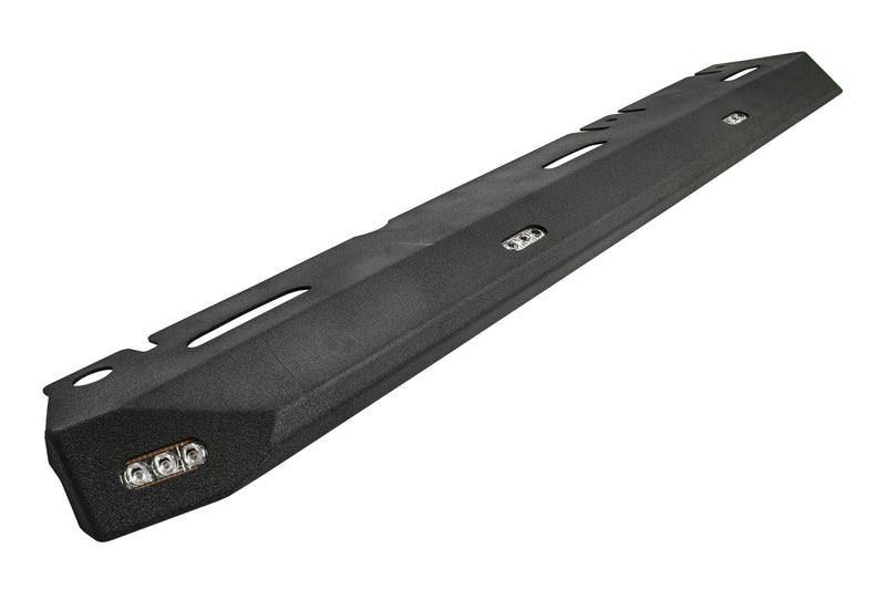 Load image into Gallery viewer, Jeep Wrangler JLU "Ambush Series" Side Steps / Rock Sliders w/ Integrated LED Rock Lights
