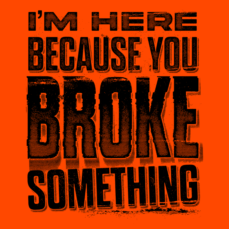 Load image into Gallery viewer, Broke Something - Long Sleeve Hi-Vis T-Shirt
