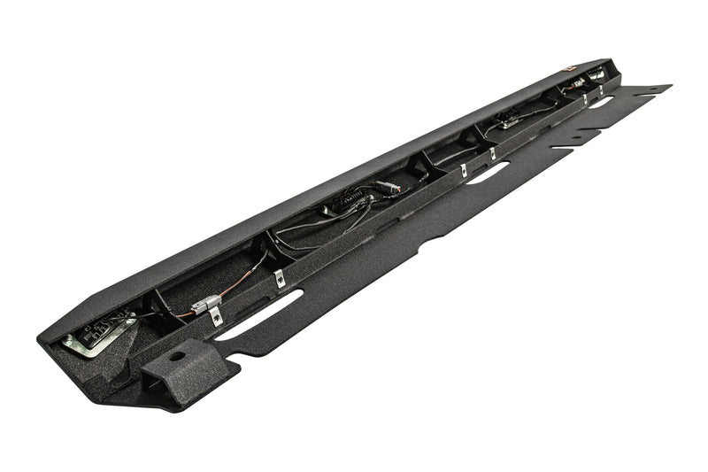 Load image into Gallery viewer, Jeep Wrangler JLU "Ambush Series" Side Steps / Rock Sliders w/ Integrated LED Rock Lights
