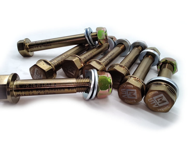 Load image into Gallery viewer, Polaris Pro R and Turbo R High Strength Rear Radius Rod Bolt Kit
