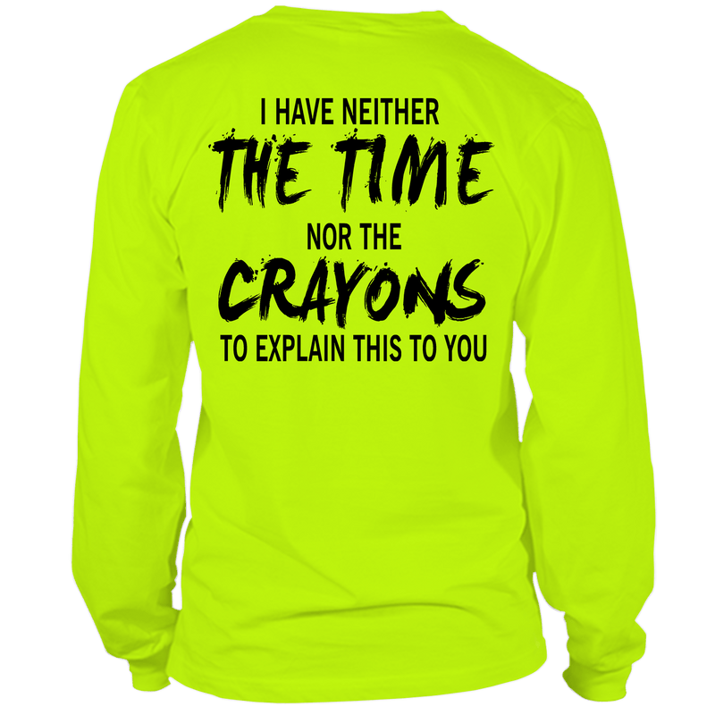 Load image into Gallery viewer, Crayons - Long Sleeve Hi-Vis Safety Yellow Shirt
