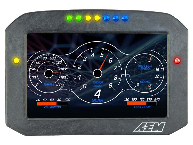Load image into Gallery viewer, AEM CD-7G Carbon Flush Digital Dash Display w/ Internal 20Hz GPS &amp; Antenna 30-5702F
