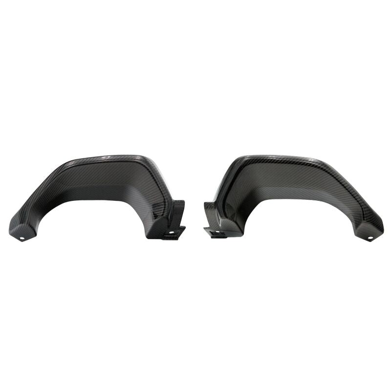 Load image into Gallery viewer, RMK Designs 22+ Subaru WRX Carbon Fiber Exhaust Finisher - Gloss Finish
